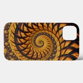 Abstract zwart-goudspiraal Case-Mate iPhone case (Achterkant (horizontaal))