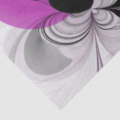 Abstract zwart grijs met magenta fractal art tissuepapier (Detail)