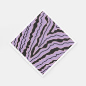 Abstract Zwart Paarse Marmeren Boho Groovy Patroon Servet (Hoek)