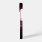 Abstract Zwart & Rood Design Premium Collectie - iPhone Hoesje (Linkerkant)