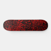 Abstract zwart/rood ontwerp #3 skateboard (Horizontaal)