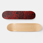 Abstract zwart/rood ontwerp #3 skateboard (Horizontaal)