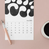Abstract zwart-wit Art Calendar Kalender