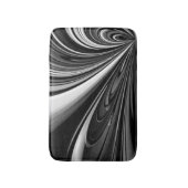 Abstract zwart-wit badmat (Voorkant Verticaal)