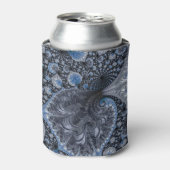 Abstract zwart-wit blikjeskoeler (Blikje Voorkant)