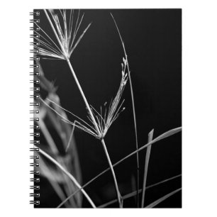 Abstract zwart-wit botanisch Notitieboek