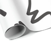 Abstract zwart-wit cadeaupapier (Rol Hoek)