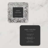 Abstract zwart-wit designer Visitekaartje (Voorkant / Achterkant)