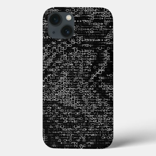 Abstract zwart-wit digitaal Case-Mate iPhone case (Achterkant)