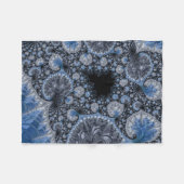 Abstract zwart-wit fleece deken (Voorkant (Horizontaal))