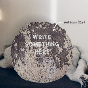 Abstract zwart-wit (gebarsten wand) rond kussen