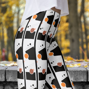 Abstract zwart-wit leggings