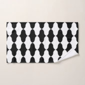 Abstract zwart-wit patroon bad handdoek (Handdoek)