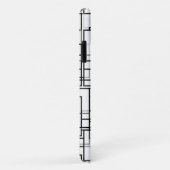 Abstract zwart-wit patroon Case-Mate iPhone case (Achterkant/rechts)