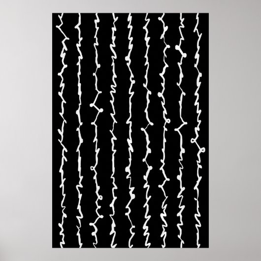 Abstract zwart-wit Poster (Voorkant)