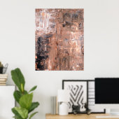 Abstract zwart-wit Poster (Thuiskantoor)