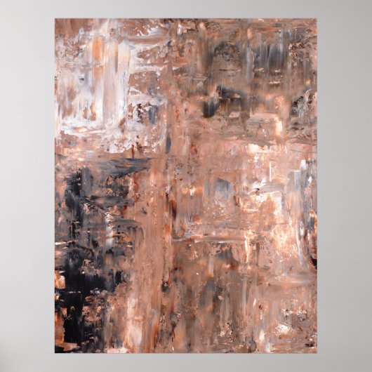 Abstract zwart-wit Poster (Voorkant)