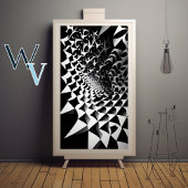 Abstract zwart-wit poster