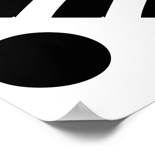 Abstract zwart wit Poster (Hoek)