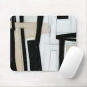 Abstract zwart-wit schilderen muismat (Met muis)