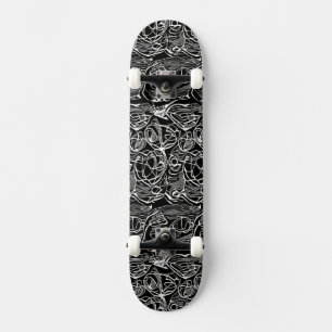 Abstract zwart-wit skateboard