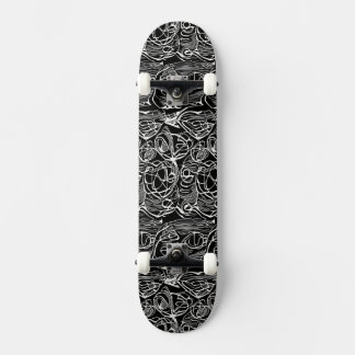 Abstract zwart-wit skateboard