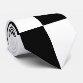 Abstract zwart-wit Stropdas (Opgerold)