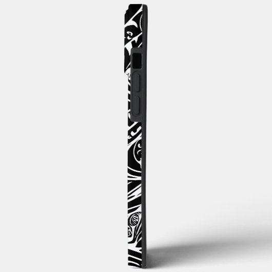 Abstract zwart-wit tribaal Case-Mate iPhone case (Achterkant / Links)