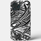 Abstract zwart-wit tribaal Case-Mate iPhone case (Achterkant)