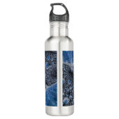 Abstract zwart-wit waterfles (Achterkant)