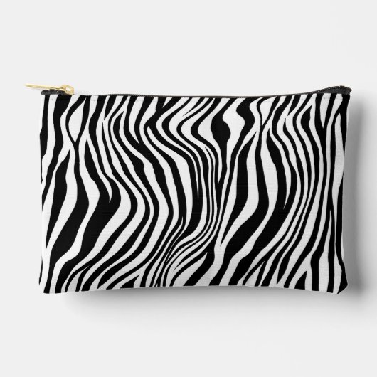 Abstract zwart-wit zebraprint etui (Voorkant)