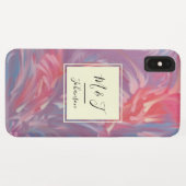 Abstract Zwirly Blue Lavender Paars Roze Case-Mate iPhone Case (Achterkant (horizontaal))