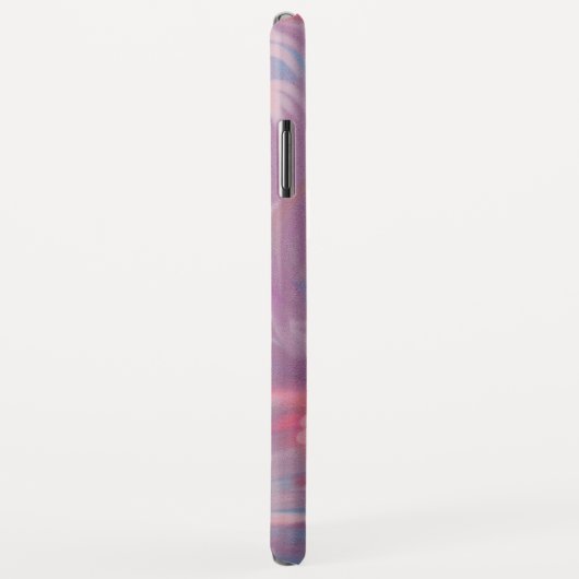 Abstract Zwirly Blue Lavender Paars Roze Case-Mate iPhone Case (Achterkant/rechts)