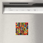 Abstracta Psychedelica 2 Magneet (Insitu (Vaatwasser))