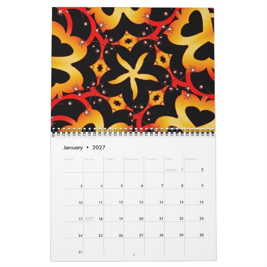 Abstract'delicaz 2012 Kalender (Jan 2027)