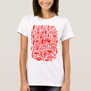 Abstracte 100813 - Rood T-shirt