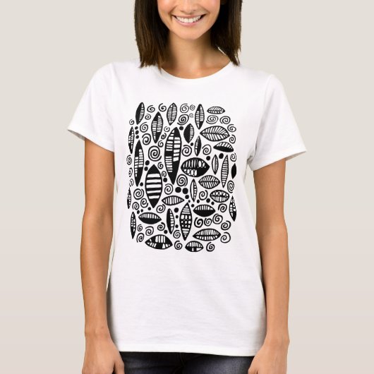 Abstracte 100813 - zwart t-shirt (Voorkant)
