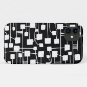 Abstracte 111211 - White on Black Case-Mate iPhone Case (Achterkant (horizontaal))