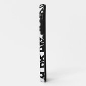 Abstracte 120112 White op zwart Case-Mate iPhone Case (Achterkant/links)