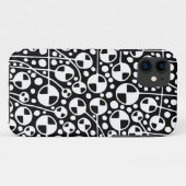 Abstracte 130112 v5 White op zwart Case-Mate iPhone Case (Achterkant (horizontaal))