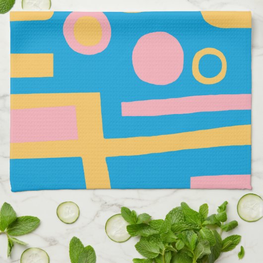 Abstracte 170914v2 theedoek (Gevouwen)