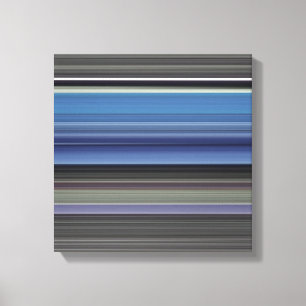 Abstracte #1: Blauw en grijs Canvas Afdruk