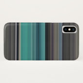 Abstracte #1: Blauwgroen en grijs Case-Mate iPhone Case (Achterkant (horizontaal))