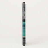 Abstracte #1: Blauwgroen en grijs Case-Mate iPhone Case (Achterkant/links)