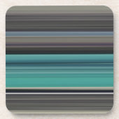 Abstracte #1: Blauwgroen en grijs Onderzetter (Voorkant)