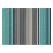 Abstracte #1: Blauwgroen en grijs Tafelkleed (Voorkant (Horizontaal))