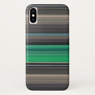 Abstracte #1: Groen en grijs iPhone X Hoesje
