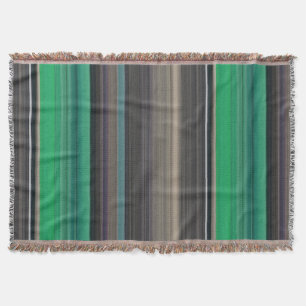 Abstracte #1: Groen en grijs Deken