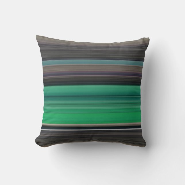 Abstracte #1: Groen en grijs Kussen (Voorkant)