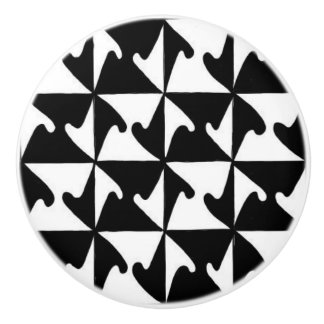 Abstracte 1 keramische knop